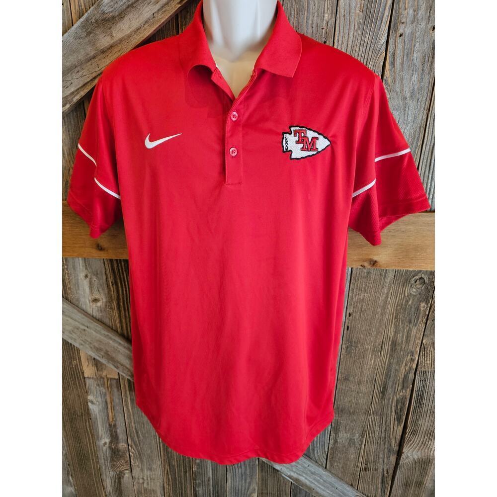 Nike dri fit polo Ingram Texas Tom Moore embroidered game day shirt men's L